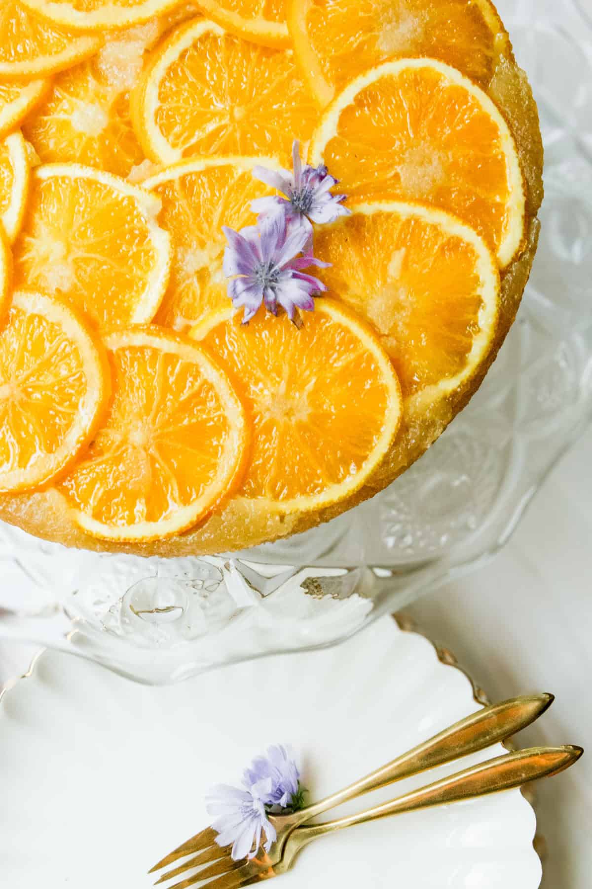 a cake on a cake stand