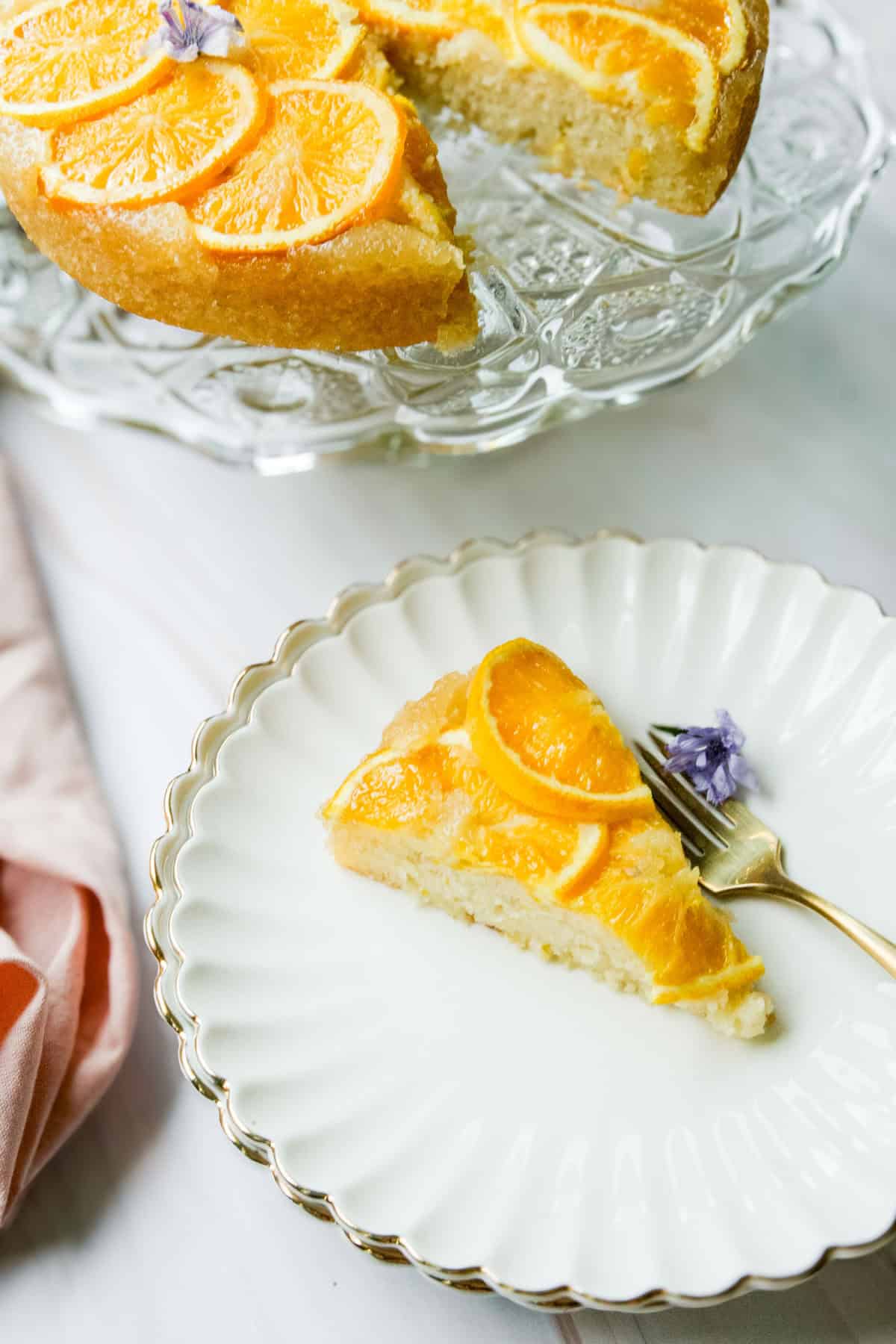 a cake on a cake stand